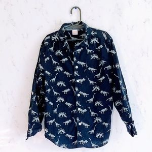Boys Gymboree Dinosaur Print Button Down Shirt